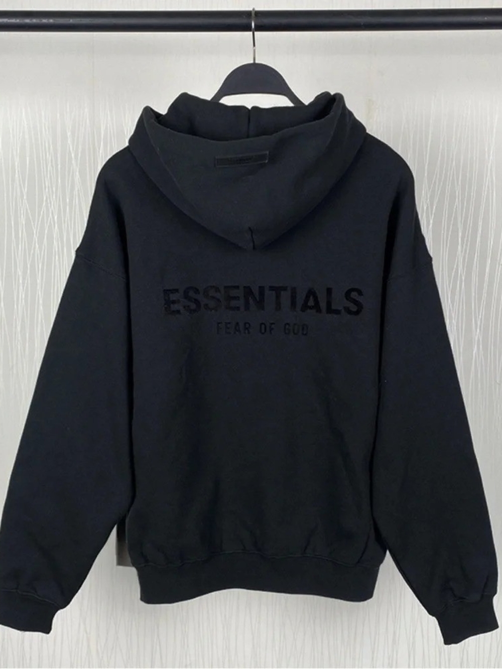 Fear of God Essentials Black Pullover Hoodie